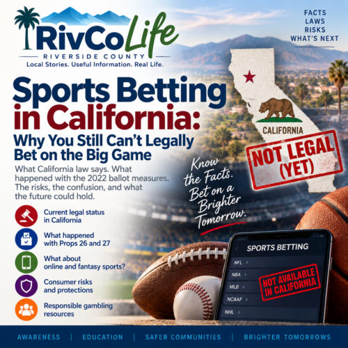 Sportsbetting is STILL NOT LEGAL in California